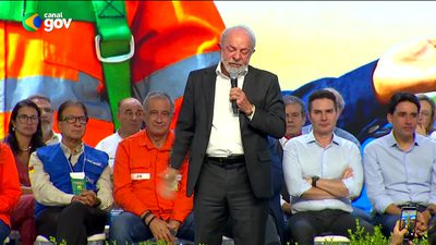 20.01.2026 (Rio Grande - RS) Presidente Lula participa da cerimônia de assinatura do contrato da Petrobras para a construção de navios gaseiros. 06