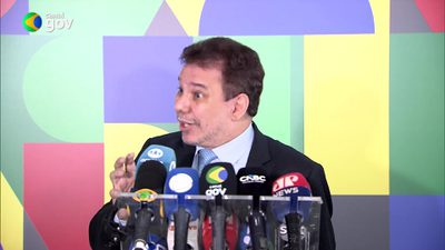 15.01.2026 (Brasília - DF) Após posse no Planalto, ministro da Justiça e Segurança Pública, Wellington César Lima e Silva, conversa com a imprensa