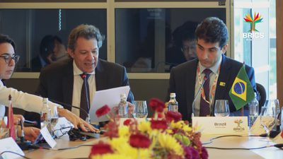 05.07.2025 (Rio de Janeiro - RJ) Ministro da Fazenda, Fernando Haddad, fala na Reunião Ministerial de Finanças