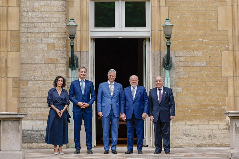 Presidente Lula se reúne com o rei dos Belgas, Filipe, e com o primeiro-ministro do Reino da Bélgica, Alexander de Croo