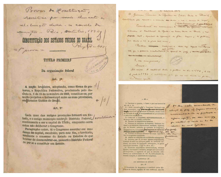 Biblioteca Nacional disponibiliza Constituição de 1891 anotada por Ruy Barbosa