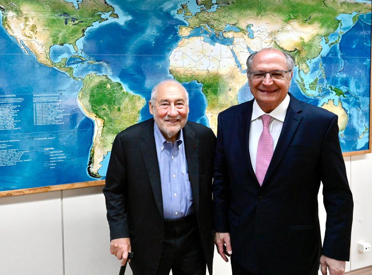 Alckmin recebe Joseph Stiglitz, ganhador do Prêmio Nobel de Economia