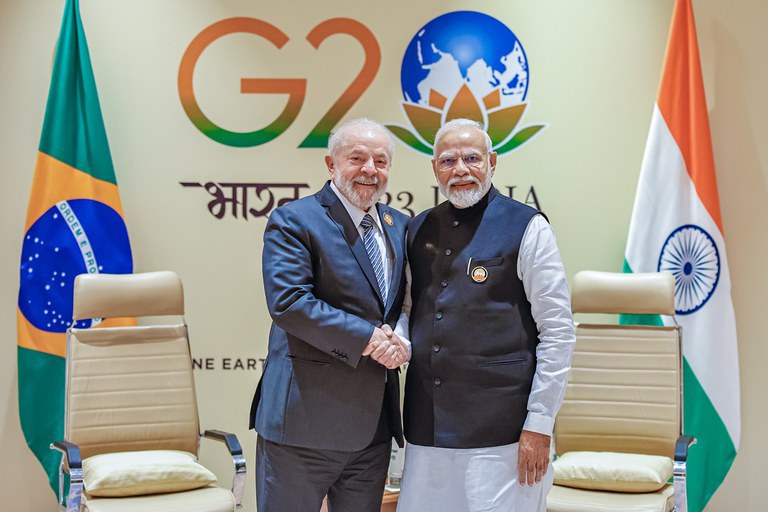 Em comunicado, Brasil e Índia ressaltam estreita colaboração para enfrentar os desafios contemporâneos