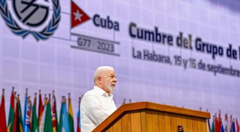 Lula discursa na Cúpula de Chefes de Estado e Governo do G77 + China, em Cuba