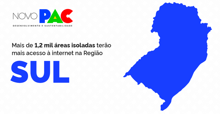 Mais de 1,2 mil áreas isoladas terão mais acesso à internet na Região Sul