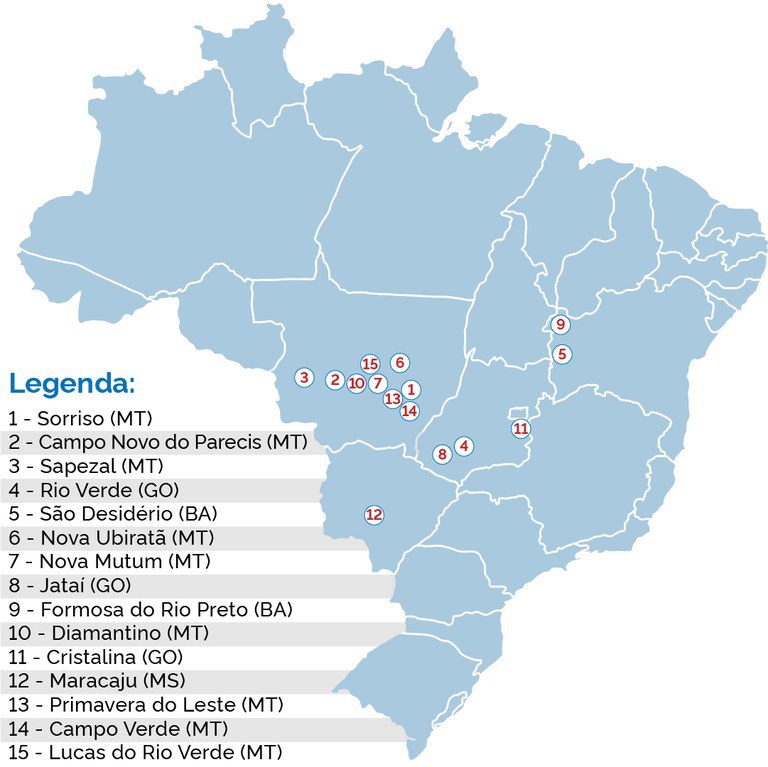 Três municípios do Mato Grosso lideram ranking da produção agrícola nacional