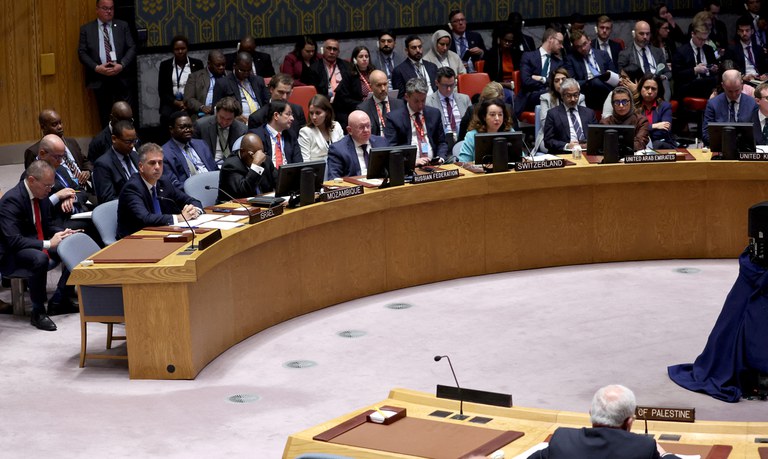 Aprovação de resolução da Assembleia Geral das Nações Unidas sobre o conflito israelo-palestino