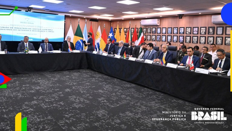 Ministros dos países do Mercosul se reúnem em Brasília para fortalecer a cooperação contra o crime organizado