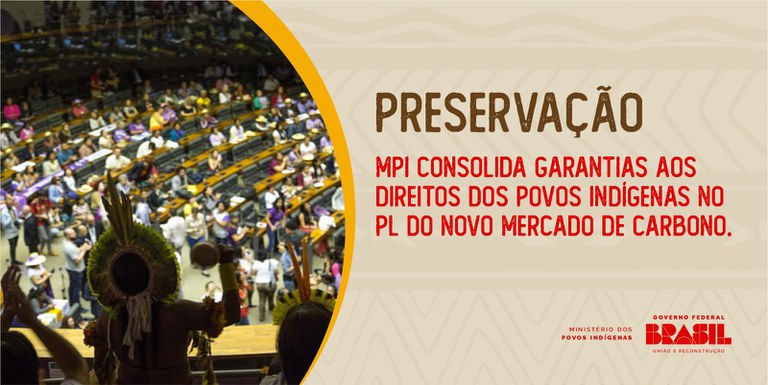 MPI consolida garantias aos direitos dos povos indígenas no PL do novo Mercado de Carbono