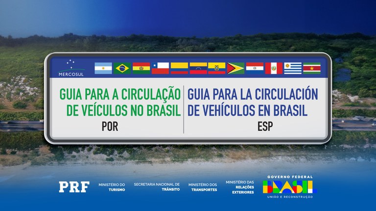 PRF lança cartilha de trânsito para motoristas de países do Mercosul