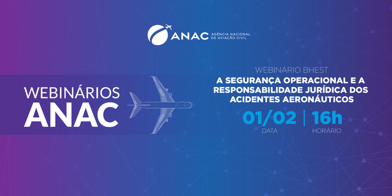 Anac promoverá webinário sobre acidentes aeronáuticos