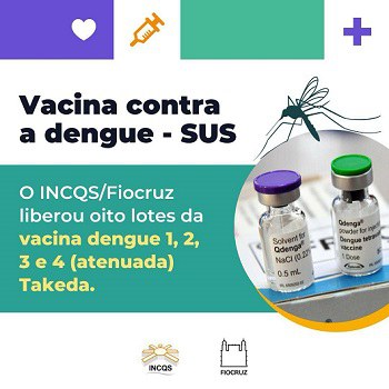 Fiocruz libera a vacina contra a dengue para o SUS após controle de qualidade