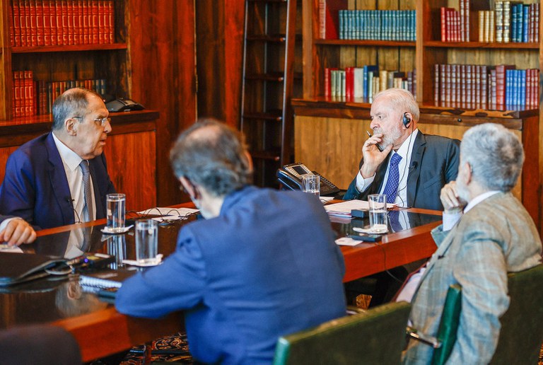 G20 é pauta de encontro entre o presidente Lula e o chanceler russo Sergey Lavrov