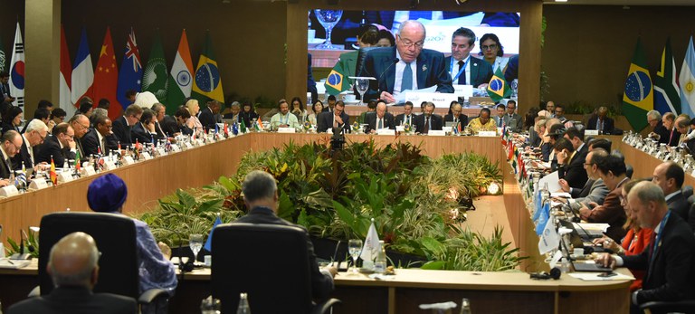 Chanceleres do G20 concordam com reformas de organismos internacionais, afirma ministro das Relações Exteriores