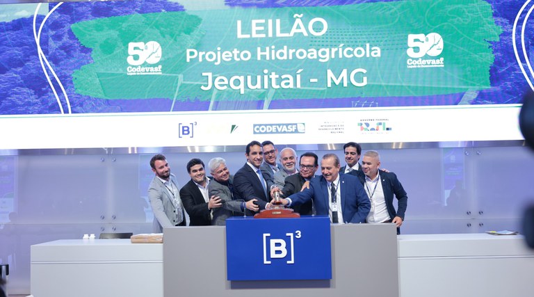 Codevasf realiza leilão do Projeto Hidroagrícola Jequitaí (MG); investimentos na região serão de R$ 1,5 bilhão