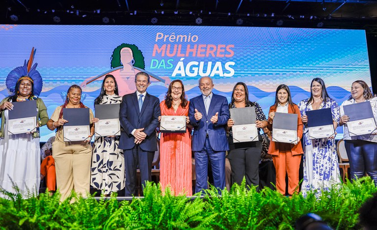 Com presença de Lula, Prêmio Mulheres das Águas reconhece e fortalece o protagonismo feminino