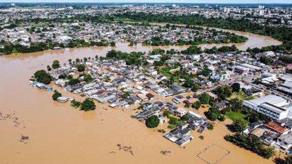 Enchentes no Acre: após pico de 17,89 m, rio mantém tendência de descida em Rio Branco