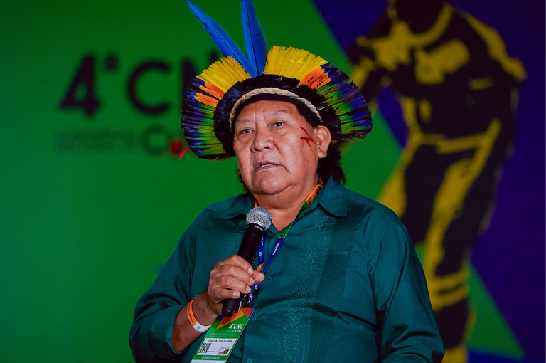 Liderança Yanomami abre segundo dia da Conferência Nacional de Cultura