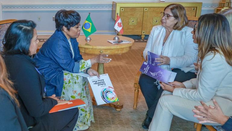 Na ONU, ministra Cida Gonçalves participa de reuniões bilaterais com autoridades de Cuba, Austrália e Canadá