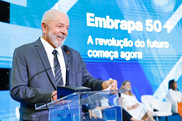 Em festa da Embrapa, Lula associa tecnologia e pesquisa à luta contra a fome