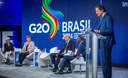 No FMI, Haddad defende justiça tributária global como 'esperança para o mundo' No FMI, Haddad defende justiça tributária global como 'esperança para o mundo'