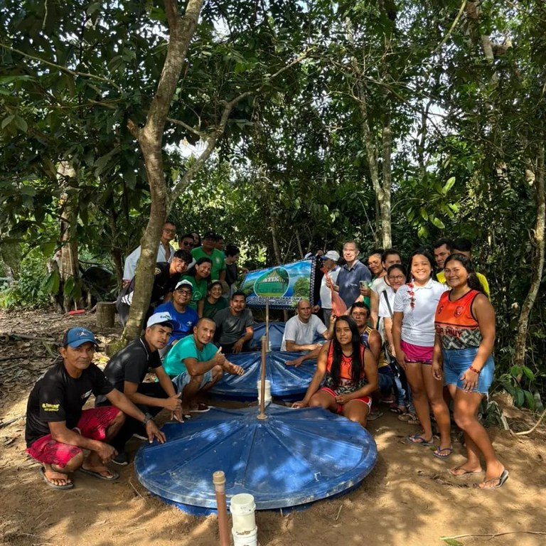 Embrapa instala fossa séptica biodigestora em aldeia na zona rural de Manaus