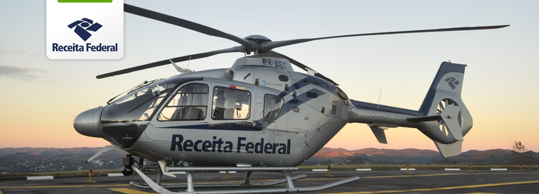 Helicóptero da Receita Federal chega a Porto Alegre para reforçar mobilização