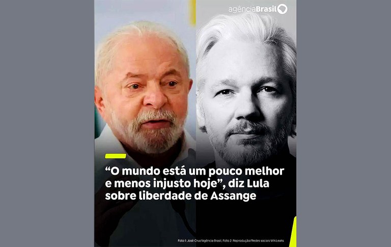 Lula comemora Julian Assange livre: vitória da luta pela liberdade de imprensa
