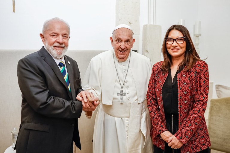 Na Itália, Lula e papa Francisco discutem combate à fome e redução das desigualdades