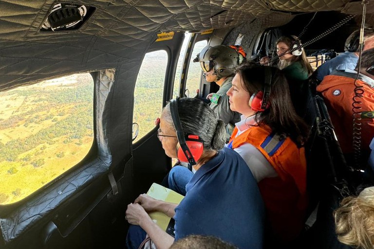 No Pantanal, ministras Tebet e Marina enfatizam planejamento e parceria local no combate a incêndios