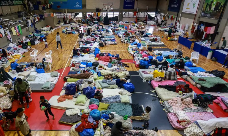 Diminui o número de pessoas em abrigos no Rio Grande do Sul