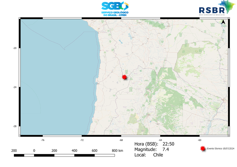 Serviço Geológico comenta tremores sentidos por brasileiros após terremoto no Chile