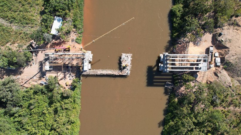 DNIT avança na construção de ponte que vai ligar Maranhão até região produtora de grãos no Piauí