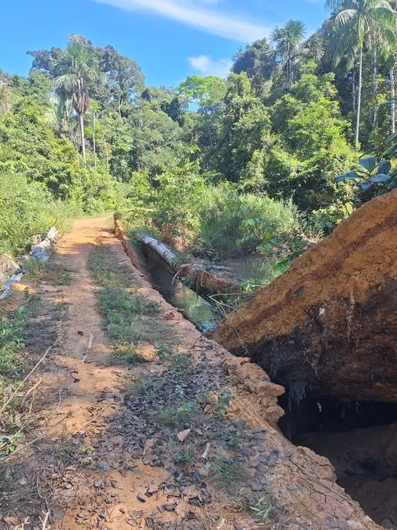 Após ponte sofrer sabotagem, Governo Federal refaz acesso na Terra Indígena Karipuna