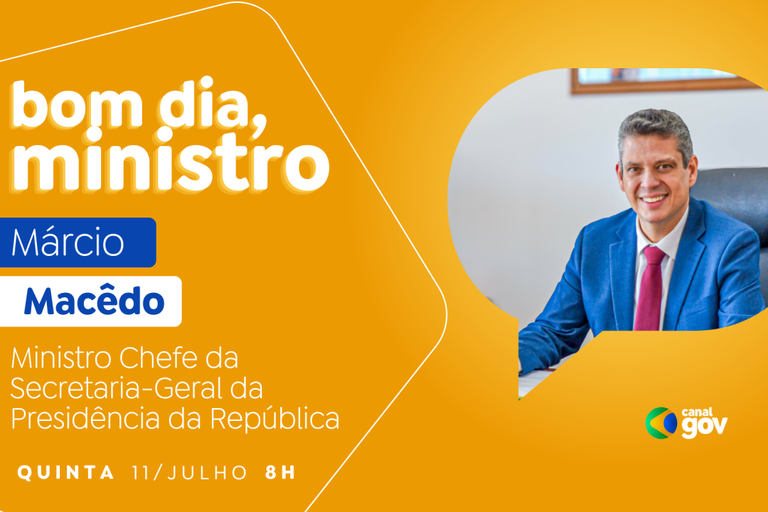 Márcio Macêdo detalha novo Cataforte e Conexão Cidadã no "Bom Dia, Ministro". Assista