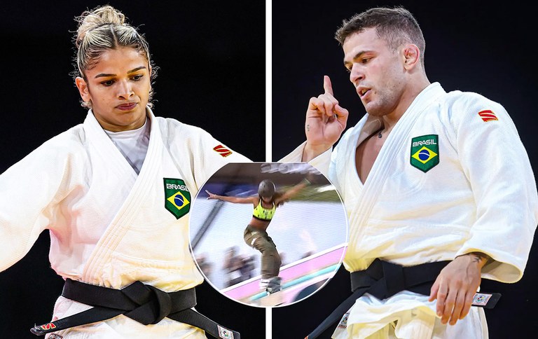 William Lima é prata e Larissa Pimenta bronze no judô. Rayssa Leal é bronze no skate