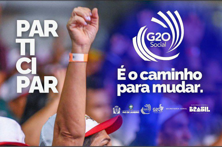 Encontro preparatório da Cúpula Social do G20 tem mais de 2 mil inscritos