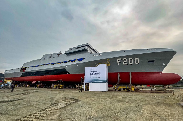 Lançamento da 1ª fragata classe Tamandaré gera 23 mil empregos e impulsiona a indústria naval