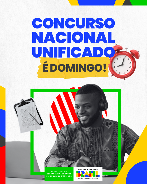 Concurso Nacional Unificado: candidatos devem baixar aplicativos de documentos digitais