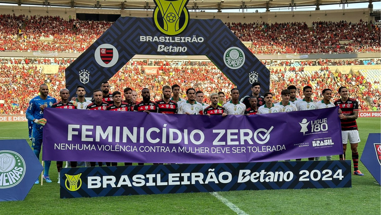 Campanha pelo Feminicídio Zero vai estar presente na rodada do Brasileirão