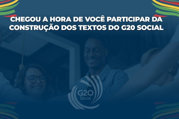 Consulta Pública do G20 Social tem início. Participe!