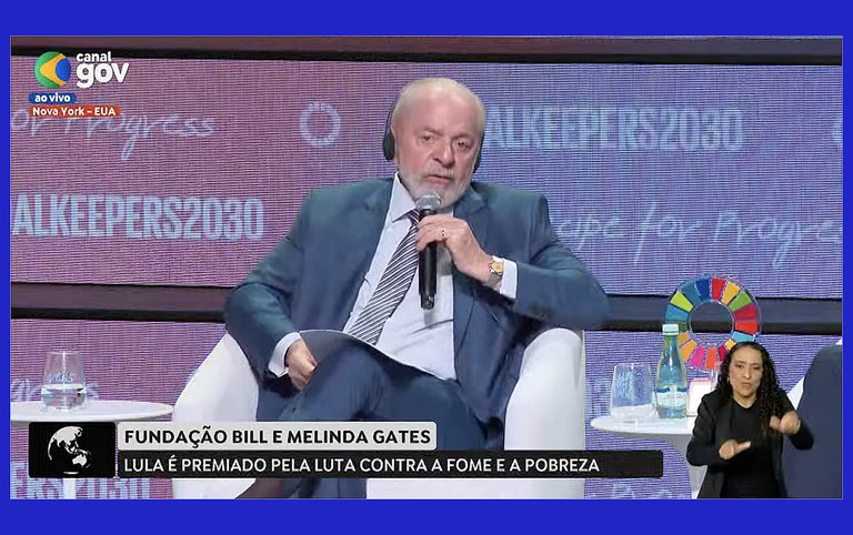 'A fome no mundo não é falta de dinheiro. É falta de vergonha',  diz Lula. Assista