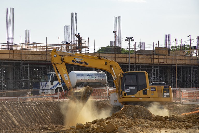 Obras da COP30 em Belém, PA