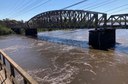 Após chuvas, Rio Santa Maria ultrapassa cota de inundação no município de Rosário do Sul