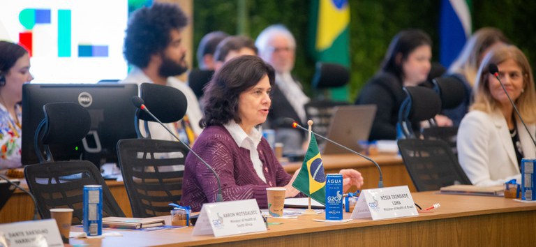 "Mudanças climáticas têm consequências diretas e graves para a saúde", diz Nísia no segundo dia do G20