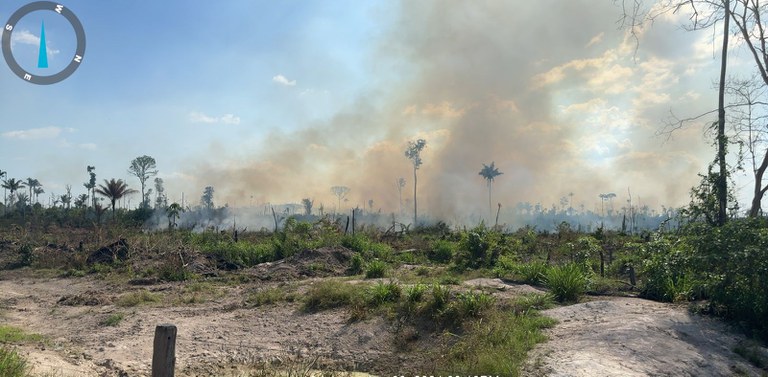 Força tarefa prende em flagrante homem que ateava fogo em Novo Progresso, no Amapá