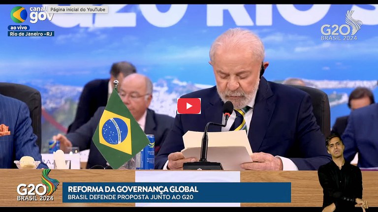 lula pronunciamento governança global