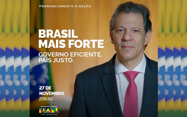 Acompanhe pronunciamento do ministro da Fazenda Fernando Haddad em rede nacional