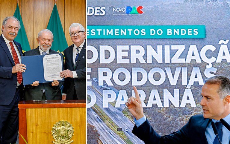 Presidente Lula anuncia financiamento de R$ 6,4 bi para estradas no Paraná