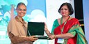 Na Índia, Marina Silva recebe prêmio global por contribuições ao desenvolvimento sustentável e ação climática